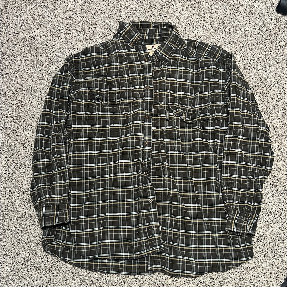 Woolrich Men's Plaid Casual Button Down Shirt